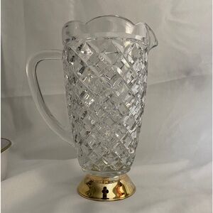 9 1/2” 24% Lead Crystal Pitcher, W. Germany